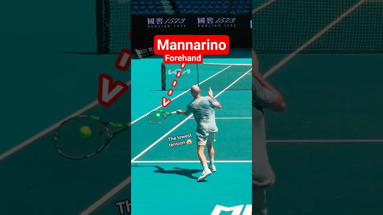 🎾 Mannarino&rsquo;s Forehand Explained: The Lowest String Tension on Tour