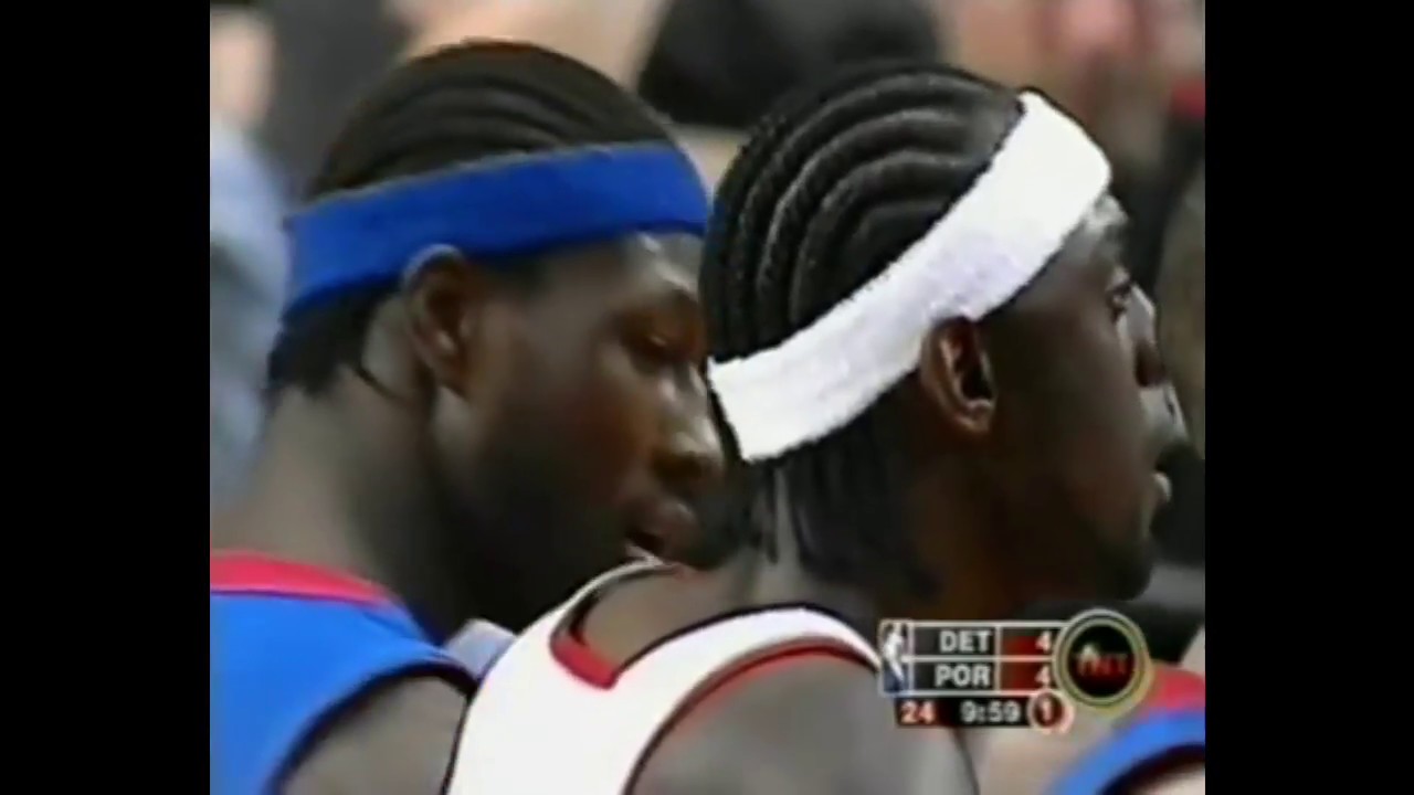 Ben Wallace - 12 pts, 19 reb (9 offensive), 4 blocks, 3 dunks vs. Blazers (2004)