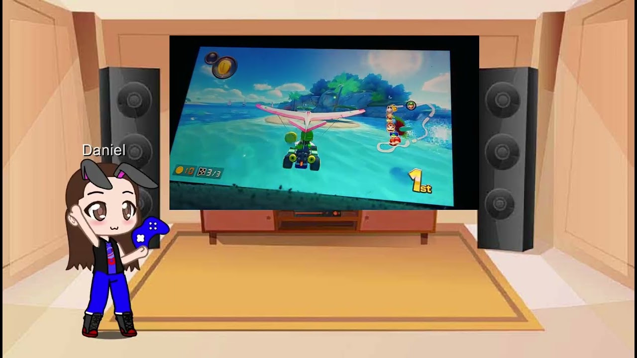 Daniel plays Mario kart 8 (Nintendo switch version)