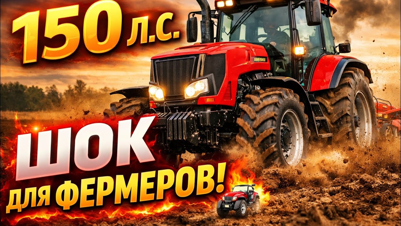 Belarus 1523.3 — 150 л.с. ТРАКТОР, КОТОРЫЙ ШОКИРУЕТ ФЕРМЕРОВ | Auto master TV