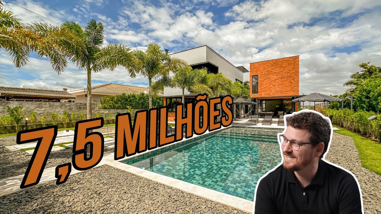 6 SUÍTES 😱 Uma casa cheia de PERSONALIDADE e com muito LUXO 📍 condomínio Portal Japy Golf Club