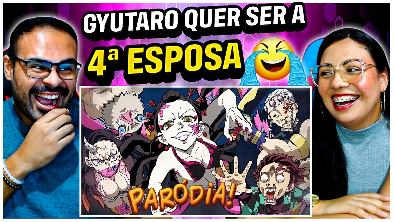REACT VOICE MAKERS | A PIRIGUETE SAIU DO CONTROLE! 5 VS 1 - KIMETSU NO YAIBA (PARÓDIA) PARTE 2
