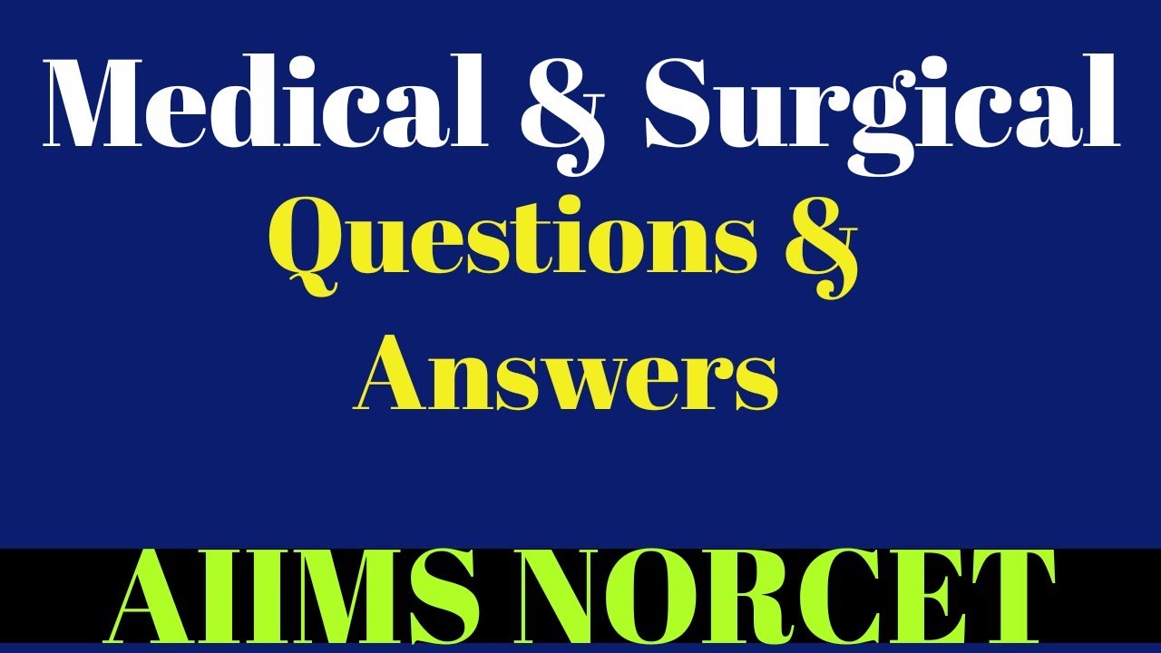 MCQ по терапевтическому и хирургическому сестринскому делу | AIIMS NORCET | #theNurse