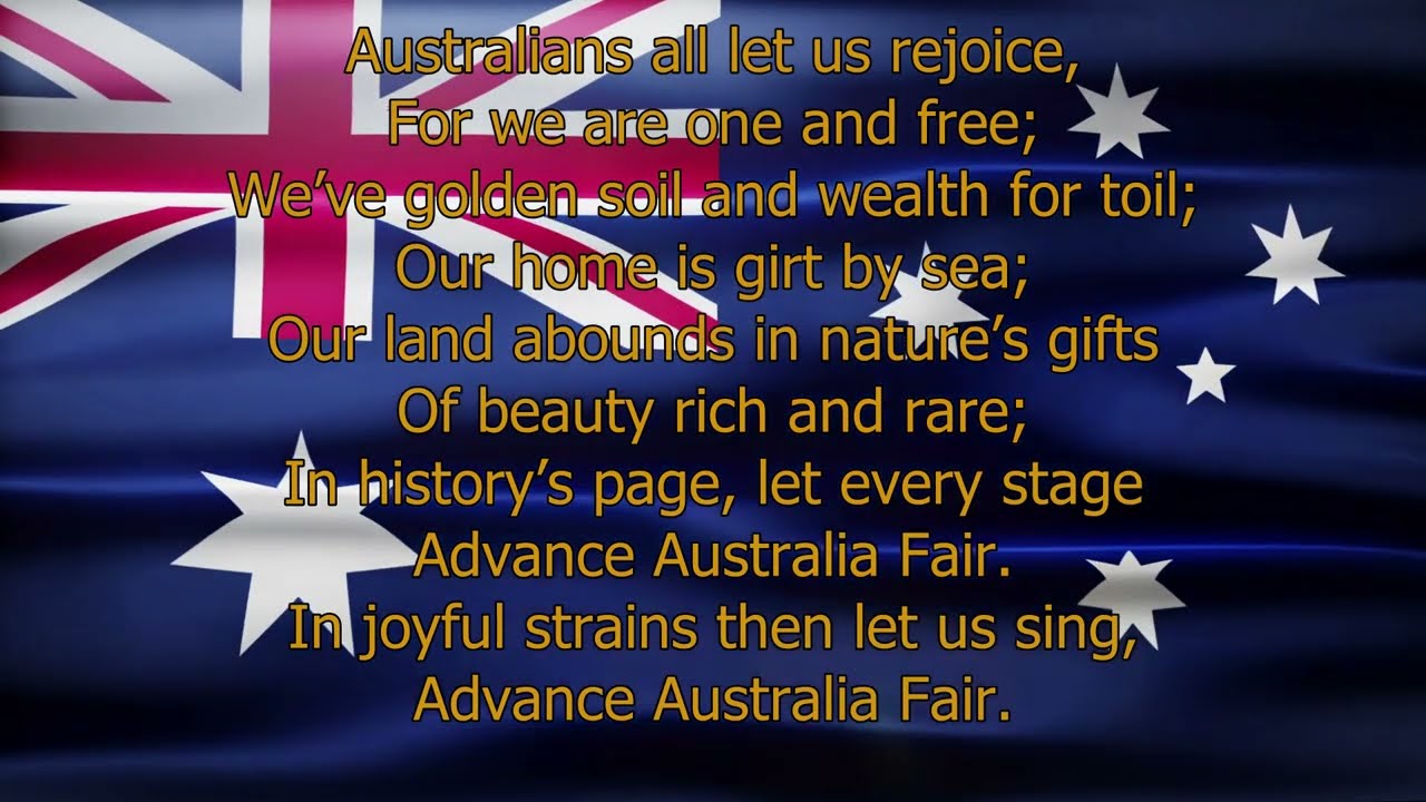 Advance Australia Fair (Rock Cover Version) - A Member of the Public