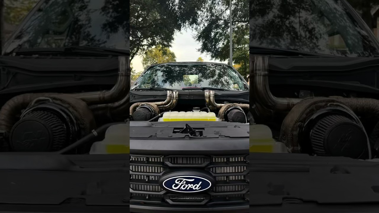 Solid Twin Turbo Coyote build by @Launionracing 😎 #ford #f150 #coyote #boost #rcsb #twinturbo
