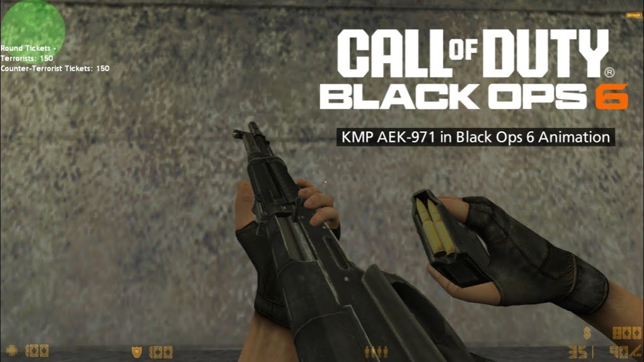 (CSDM Offline Play) KMP AEK-971 in BO6 Animation