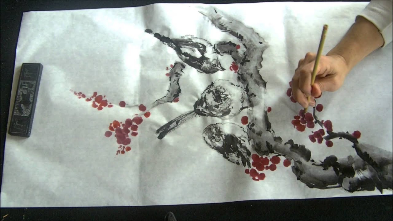 Ogawa Ryu - Sumi-e Birds by Juliana Galende 2015