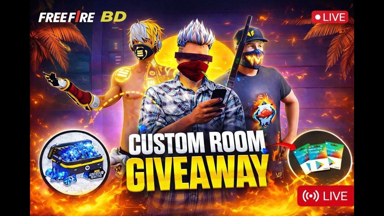 Weekly Giveaway | UID Reaction + Custom Room Daily Tournament | Win & Rewards | KHAN RONALDO