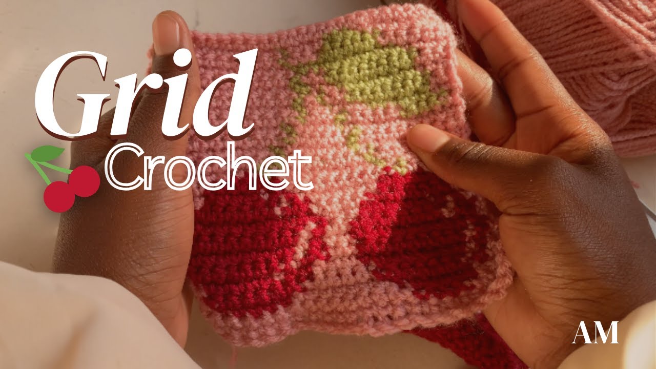 A BEGINNERS Guide to PIXEL GRID Crochet 🍒 + How to Make BOTH Sides NEAT 💗