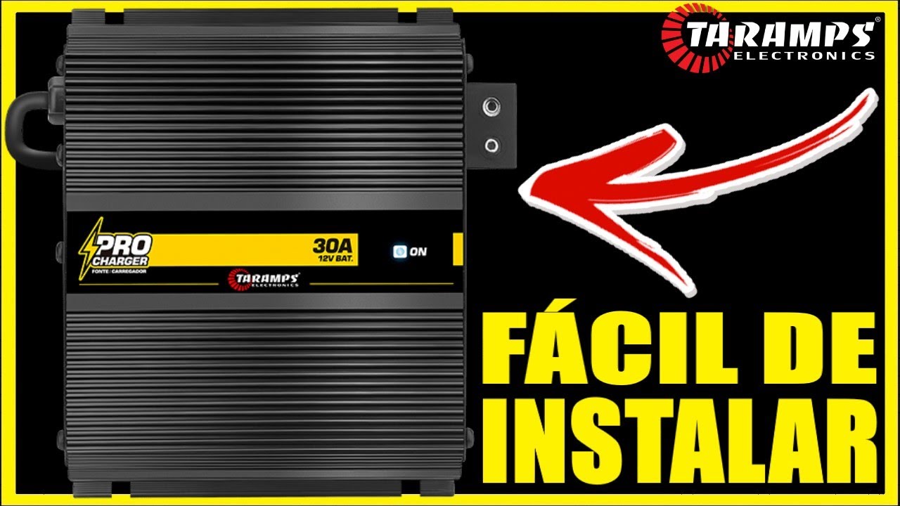 COMO INSTALAR FONTE TARAMPS PRO CHARGER 30A #ALANROD