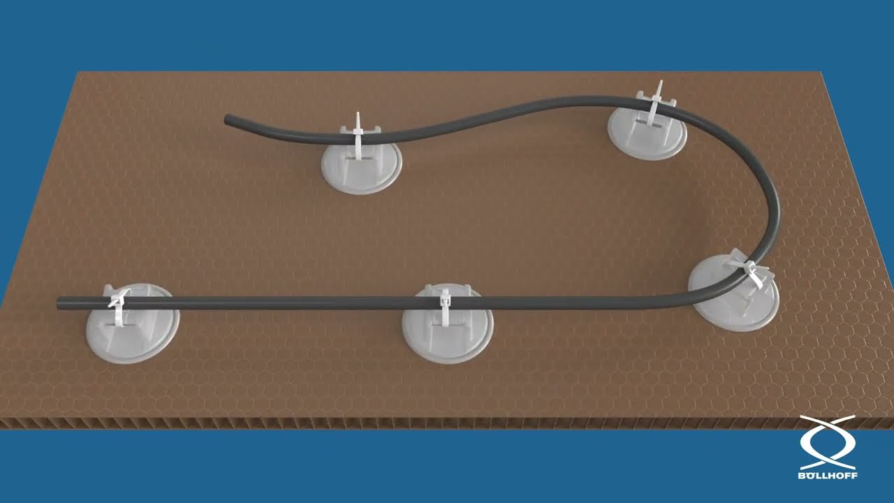 ONSERT&reg; Cable management - Adhesive bonding of fastener