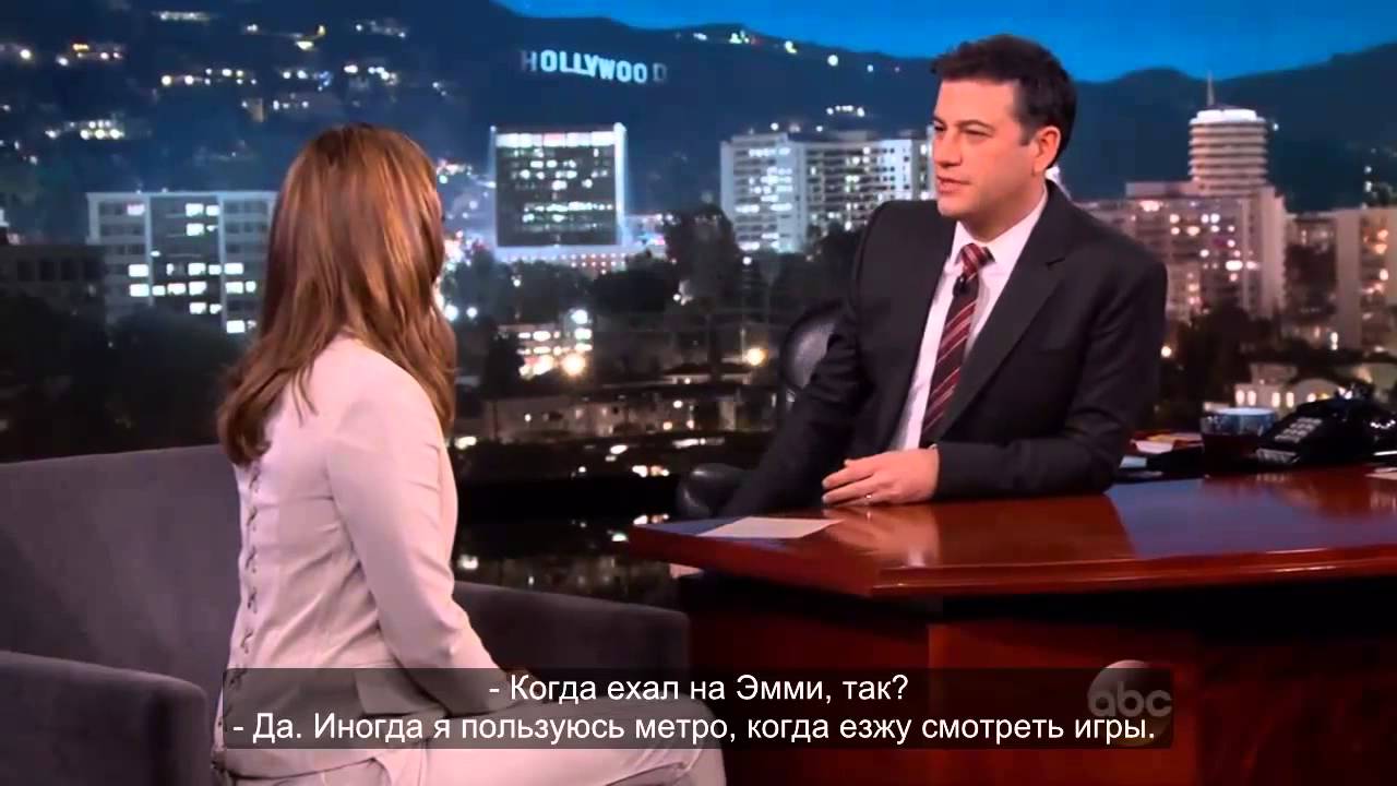 Stana Katic   Jimmy Kimmel Live 2015 (Rus Sub)