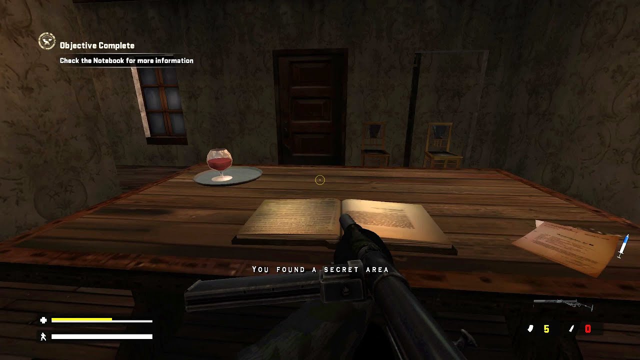 Return to Castle Wolfenstein [RTCW]: All Secret Areas / Zones + Gold, All Weapons in Action, Misc