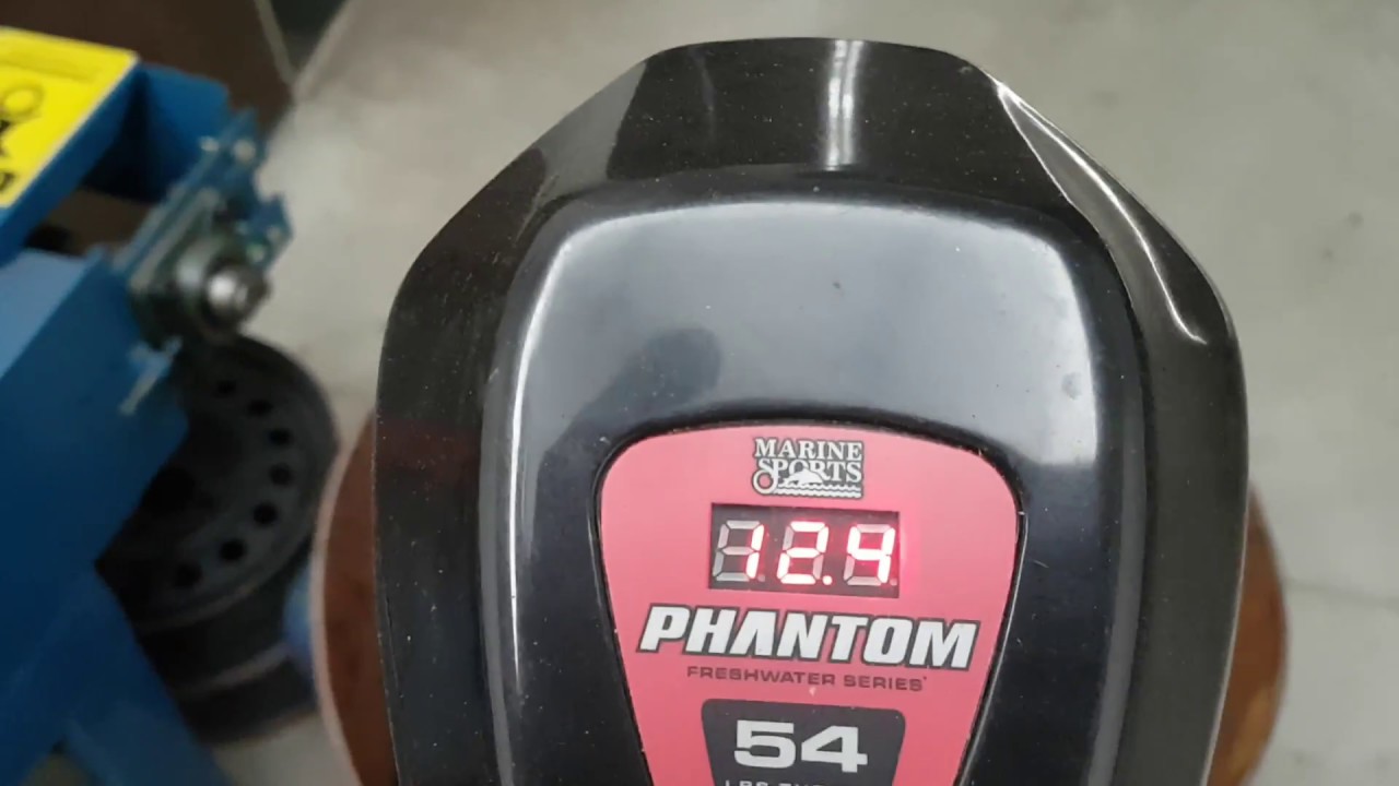 Consumo motor elétrico Phantom 54 Lbs Marine Sport