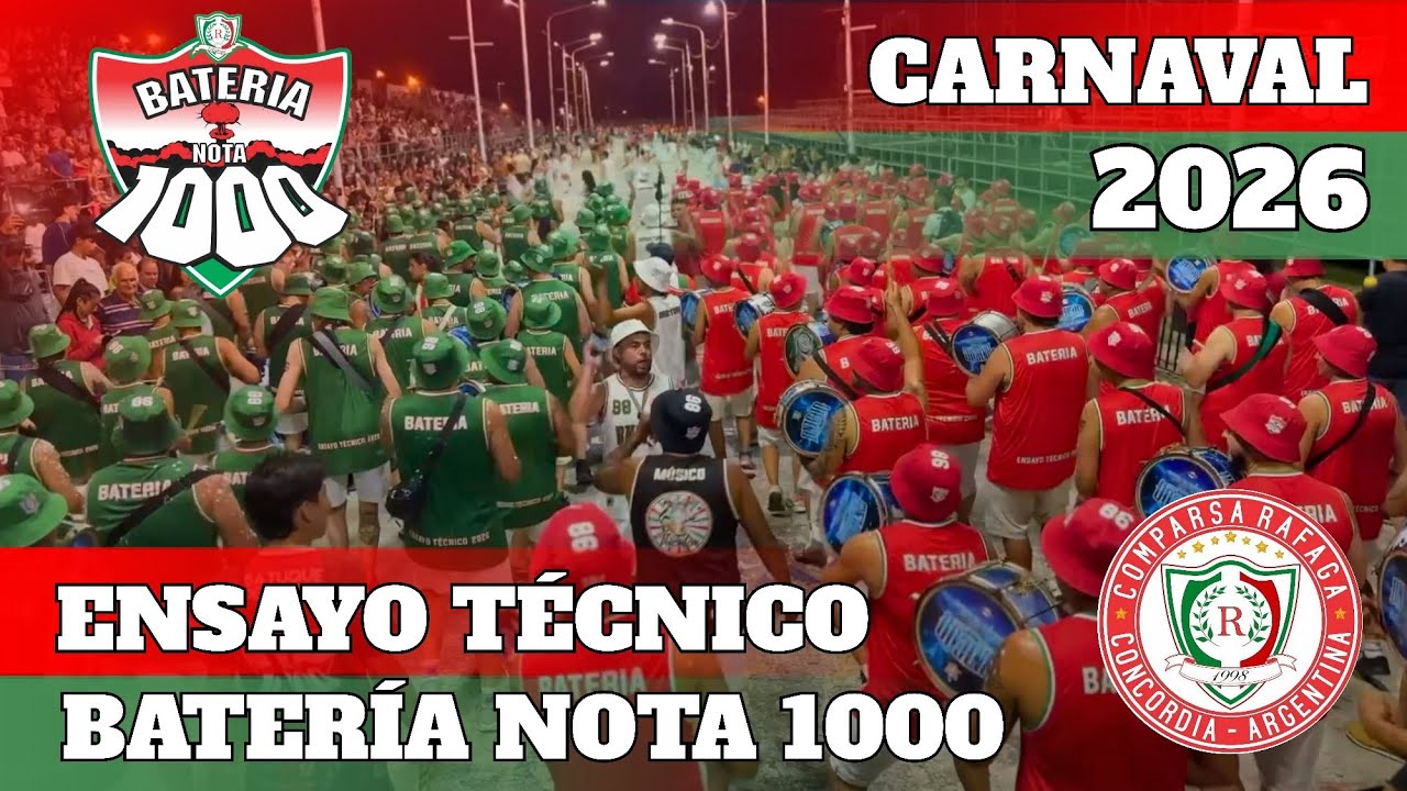 ENSAYO TÉCNICO BATERÍA NOTA MIL 2026 🇮🇹