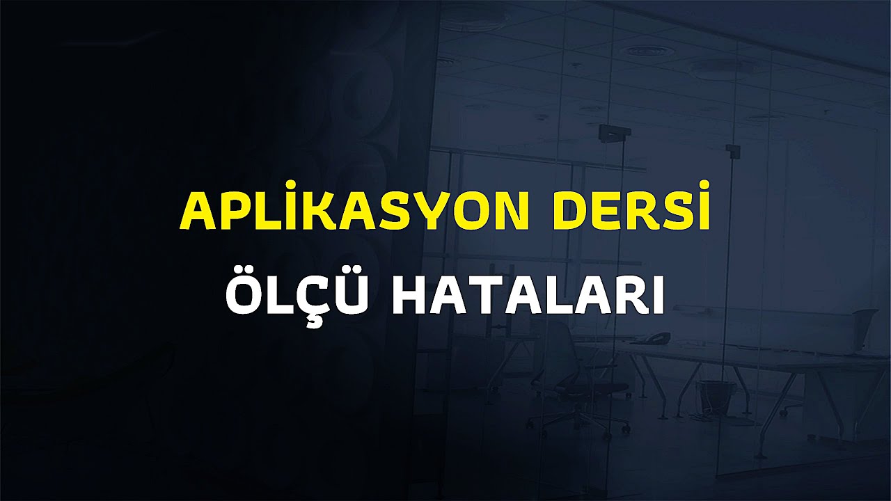 Ölçü Hataları ve Doğruluk Ölçütleri