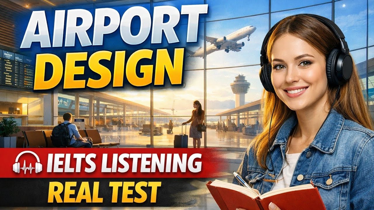CD IELTS Listening Real Test | Exam: 10 March 2026 | Airport Design 