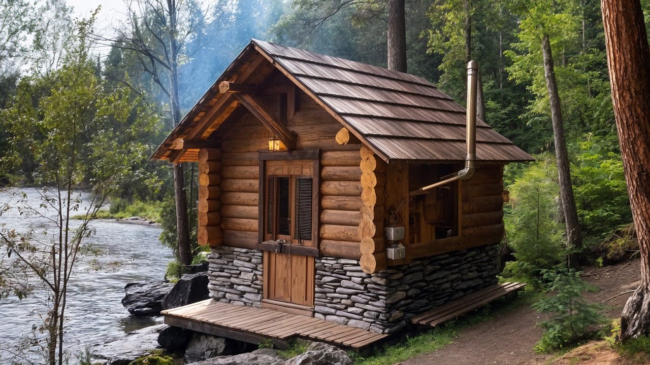 Alone in the Forest: Building a Traditional Log Cabin by Hand