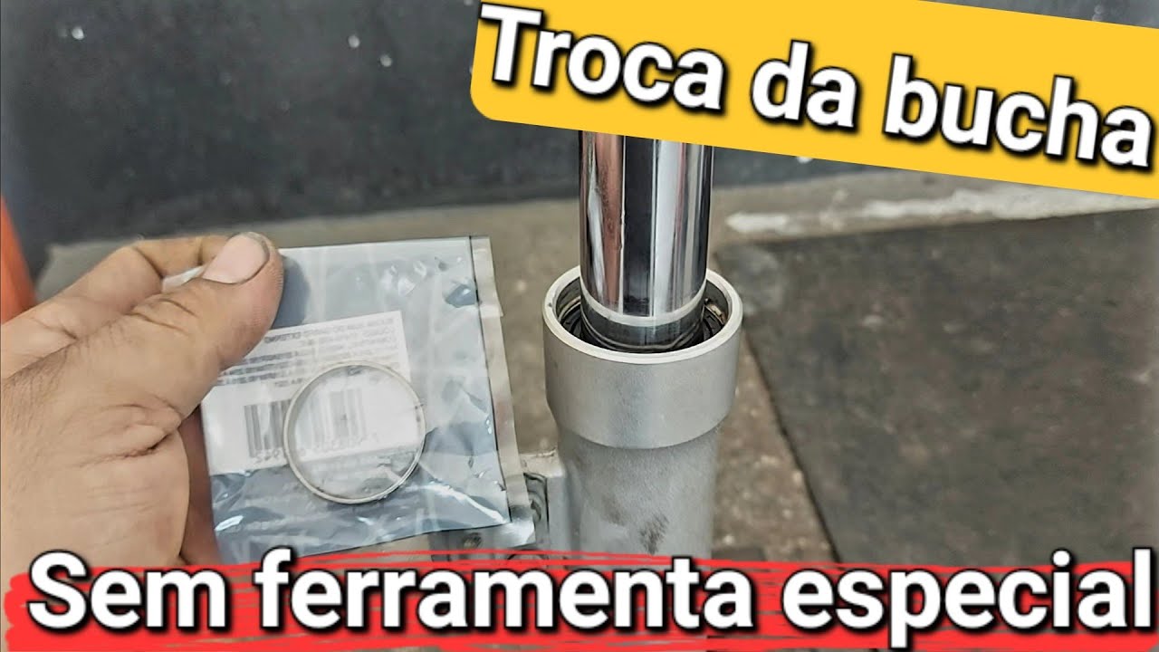 Como trocar bucha do copo da bengala da titan150