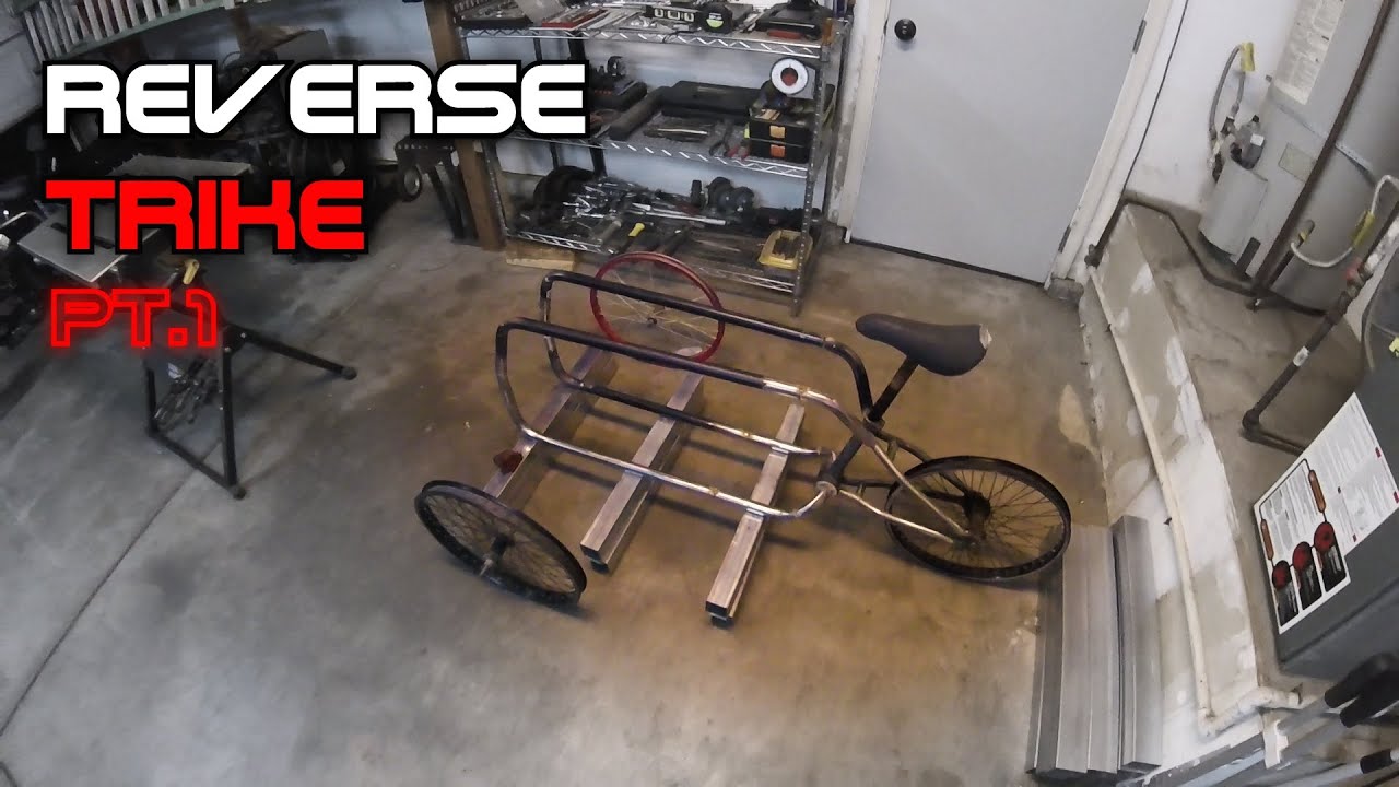 Reverse Trike Build with Bicycle parts | Bending and welding Frame