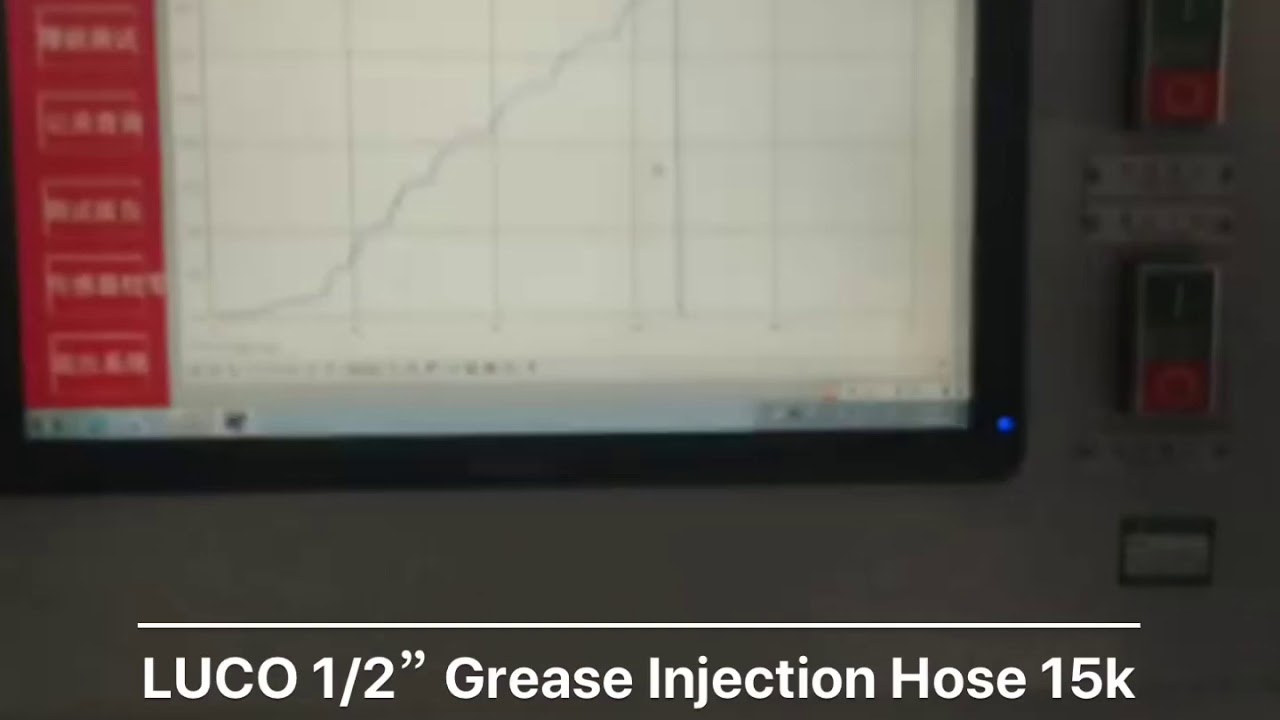 Bursting Pressure Test of 1/2&rdquo; Grease Injection/Waterblast Hose 15000psi