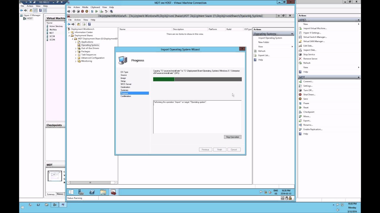 MDT - Import Operating System Source Files