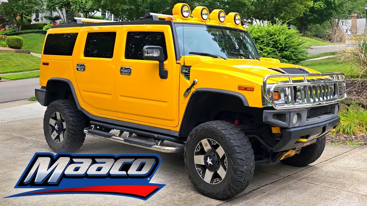 AWESOME HUMMER H2 PAINT JOB by MAACO !!  BEFORE AFTER THE GOOD THE BAD HOW MUCH DID IT COST