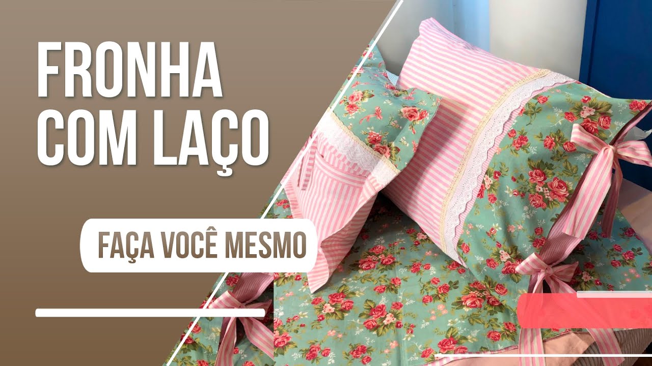 Aprenda a fazer uma fronha com laço para um quarto aconchegante!