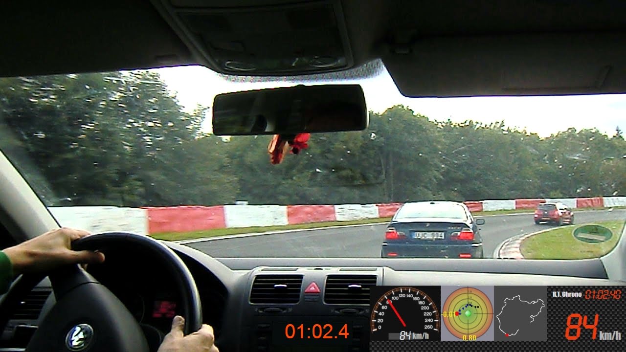 Nordschleife BTG 9:13 min. VW Golf V TDI Touristenfahrt RaceChrono