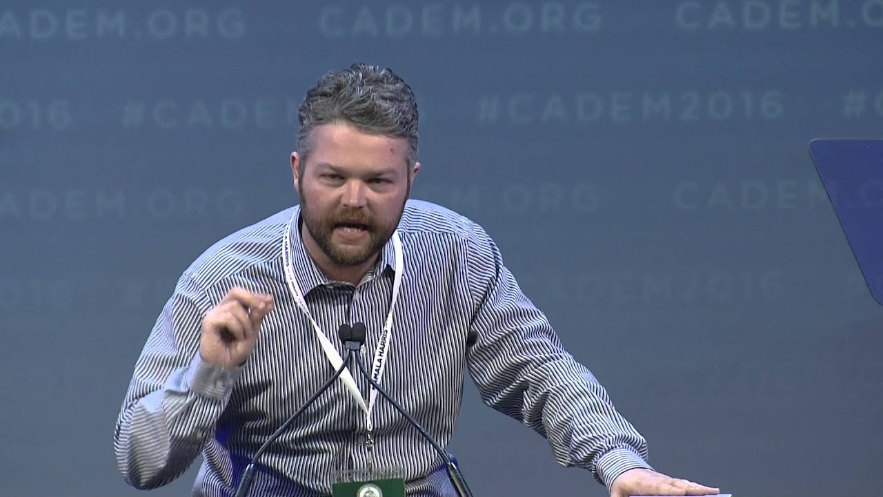 Eddie Kirby, President, California Young Democrats at CA Democrats Convention 2016