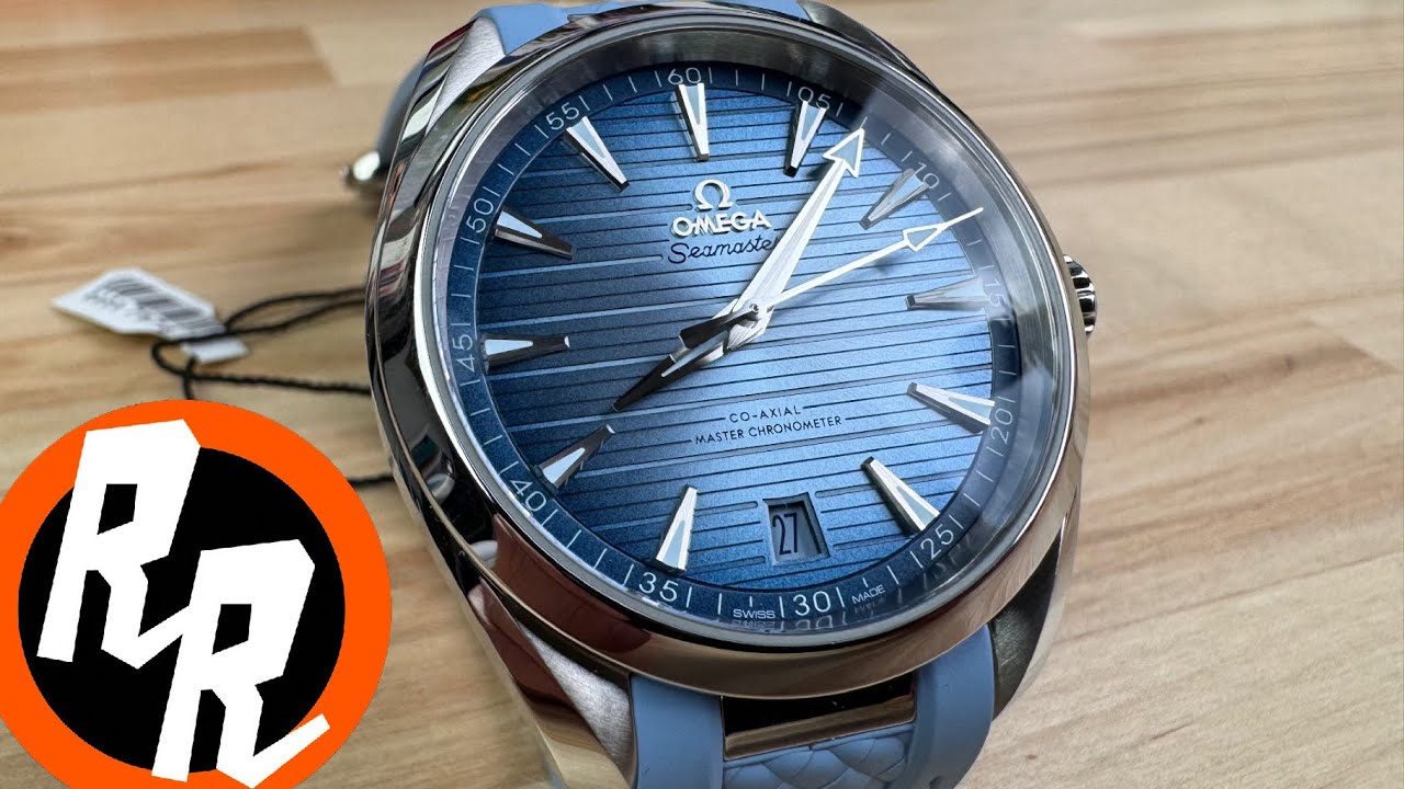 Omega Aqua Terra Summer Blue (Лучшие спортивные часы класса люкс?) (Изысканные часы)