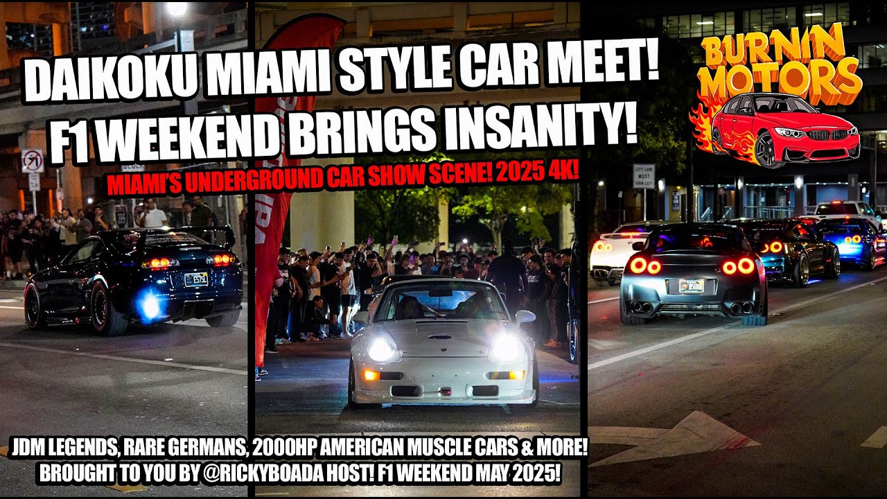 DAIKOKU MIAMI: F1 WEEKEND INSANITY! JDM LEGENDS, 2000HP MUSCLE CARS & MORE! WALK-THROUGH & TAKEOFF!