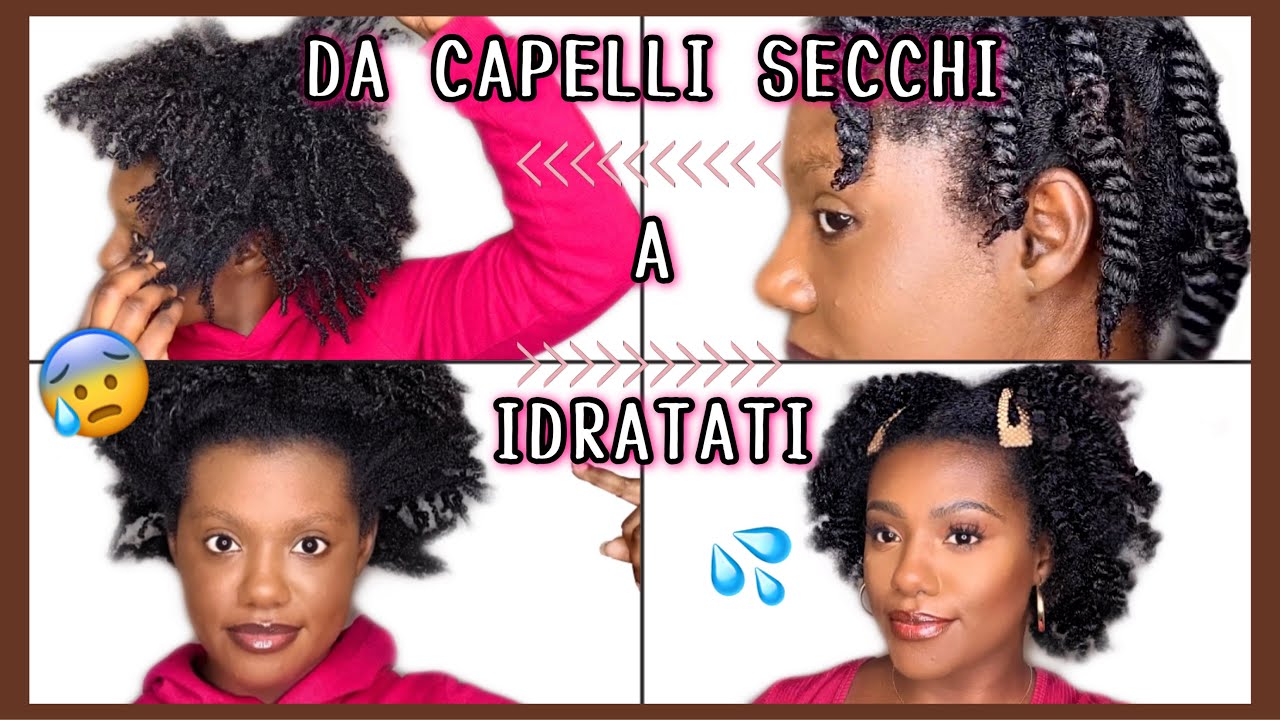 DA CAPELLI SECCHI E ASSETATI 🙆🏽‍♀️ A CAPELLI SOFFICI E IDRATATI — COME IDRATO I MIEI CAPELLI COILY
