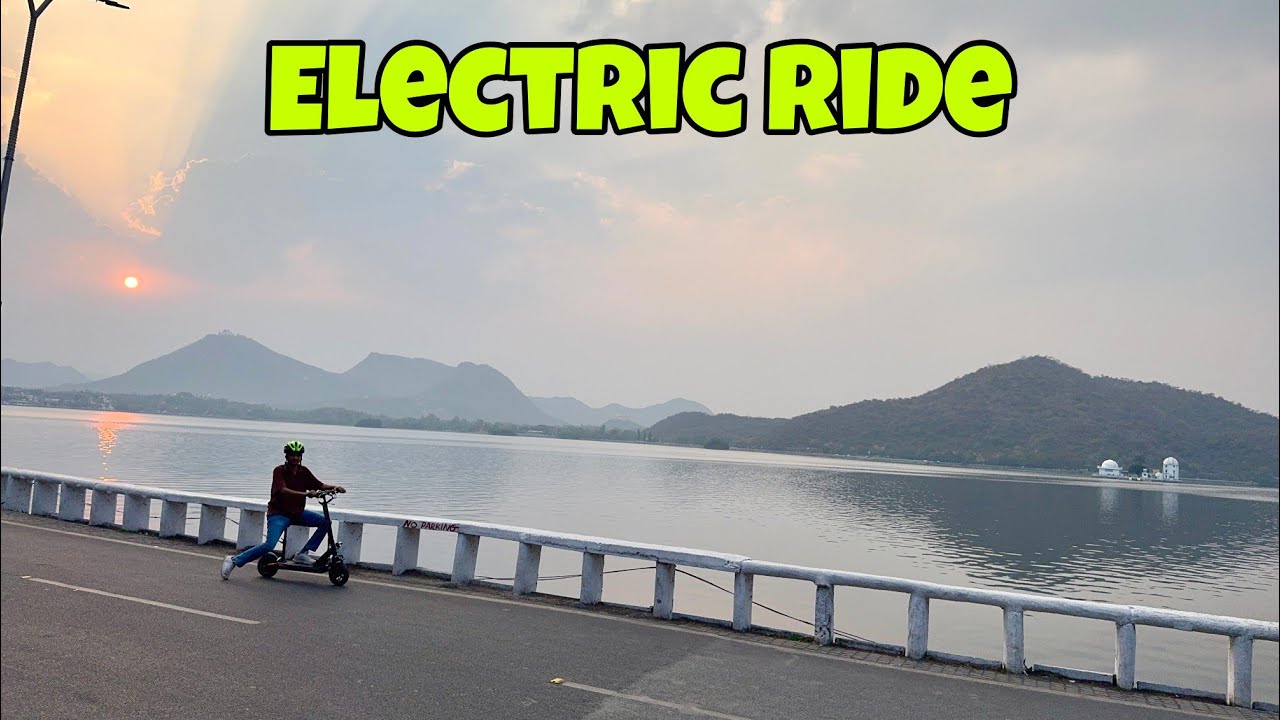 Electric Scooter se Fateh Sagar Ghoom Liya 🛴|| Udaipur Fateh sagar lake 