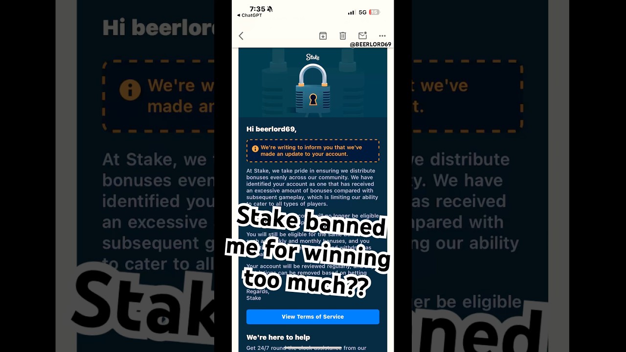 Proof that Stake is a scam 😱🤯 I Got BANNED after too many bonuses! 