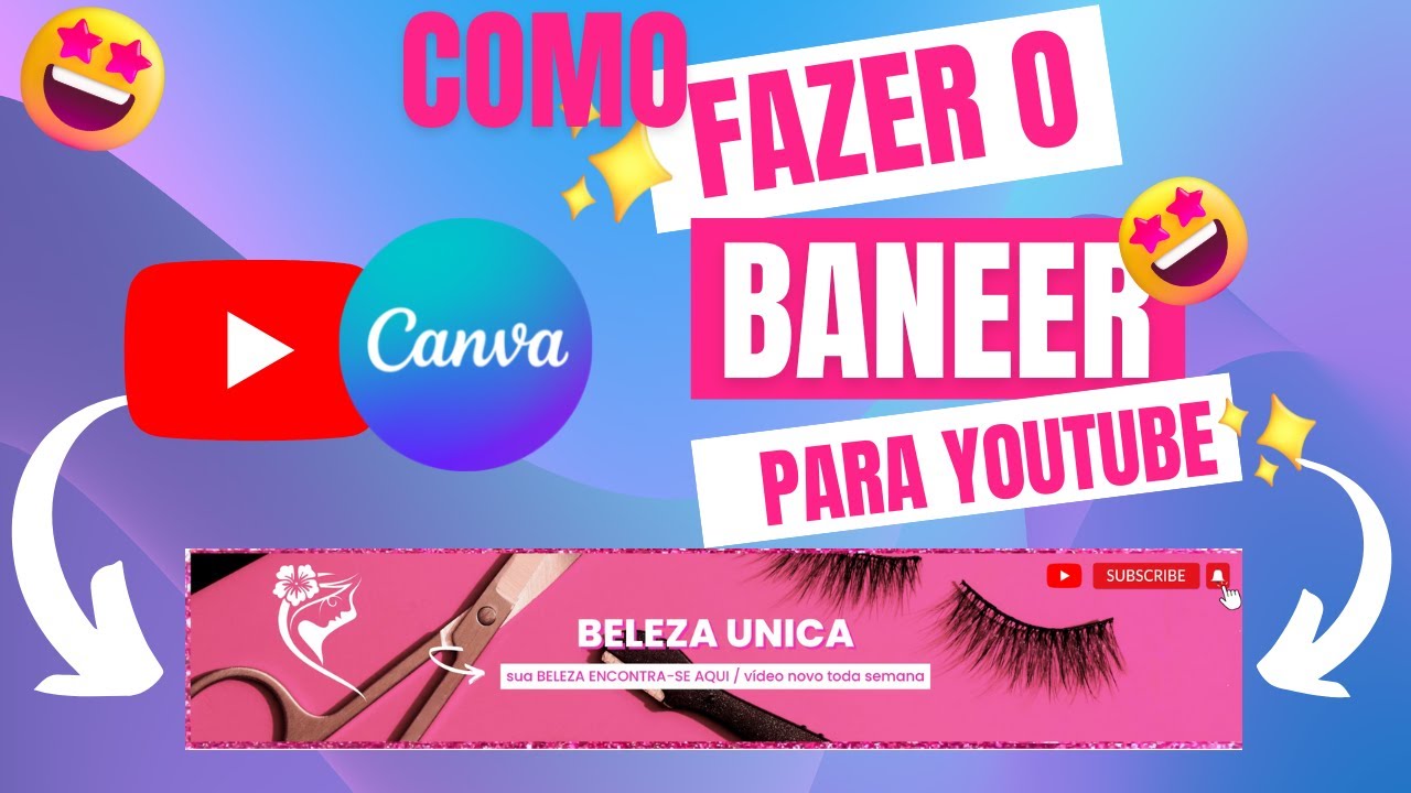 Como Fazer capa ou Banner Para Youtube Grátis Sem Programas [PASSO A PASSO]