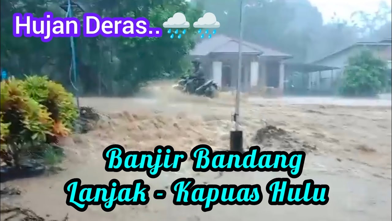 Banjir Bandang Landa Lanjak || Rumah Warga Banyak Terendam