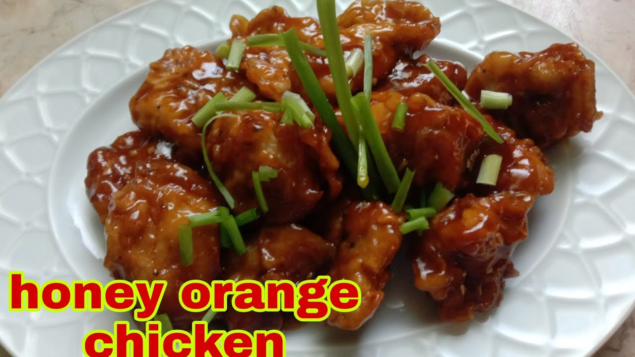HONEY ORANGE CHICKEN | ORANGE CHICKEN RECIPE #chickenrecipe