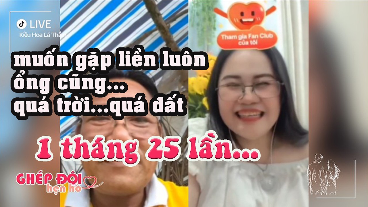 Thắm ghép đôi. Ổng nói một tháng hứng 25 lần