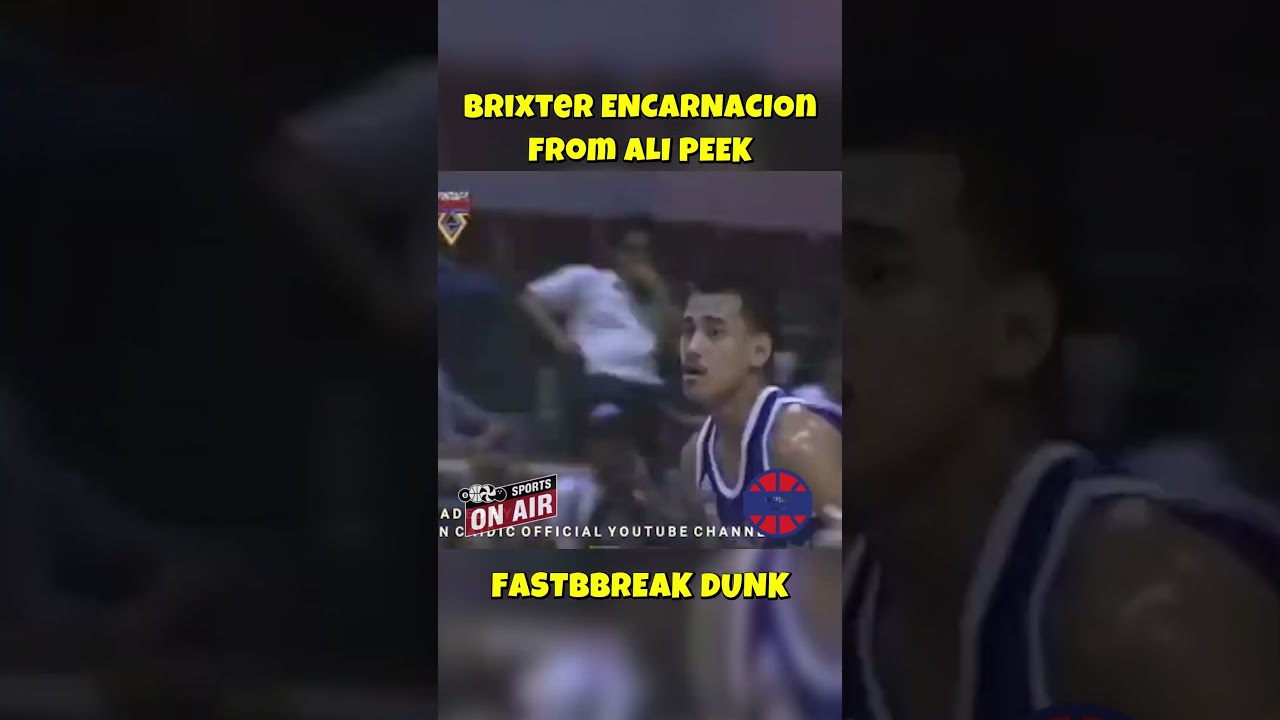 Ali Peek To Brixter Encarnacion FASTBREAK DUNK #pba #shorts #highlights