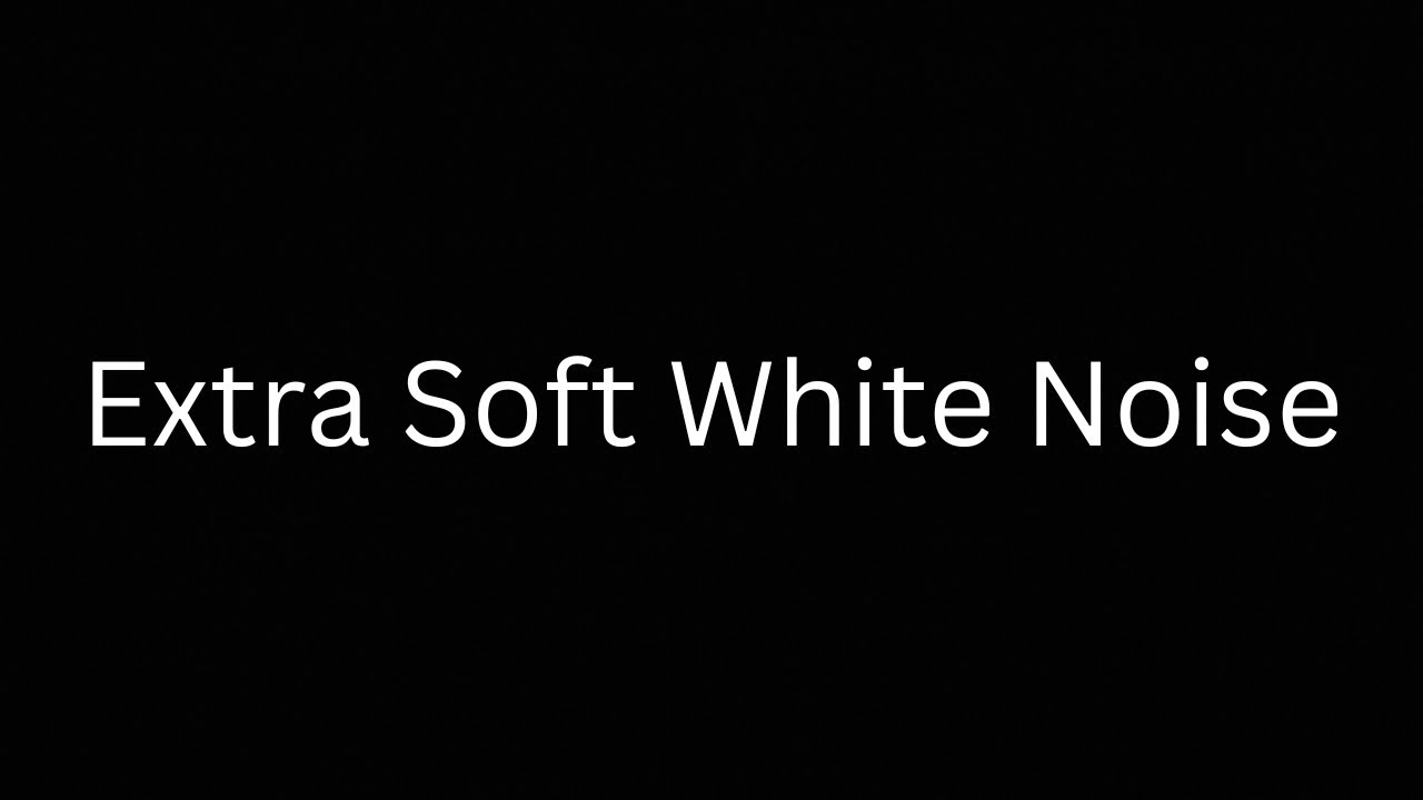 Soft White Noise for Deep Sleep (No Sudden Sounds) | Black Screen | 8 Hours