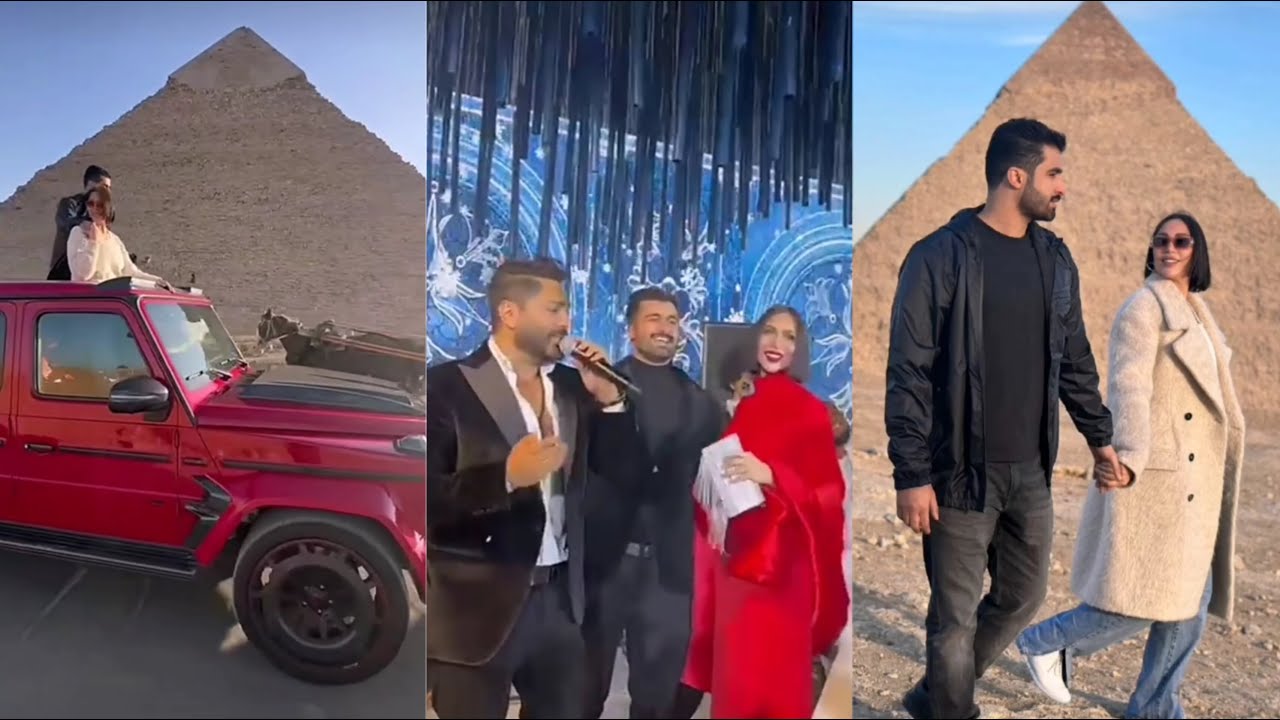 دكتوره خلود مع تامر حسني في مصر