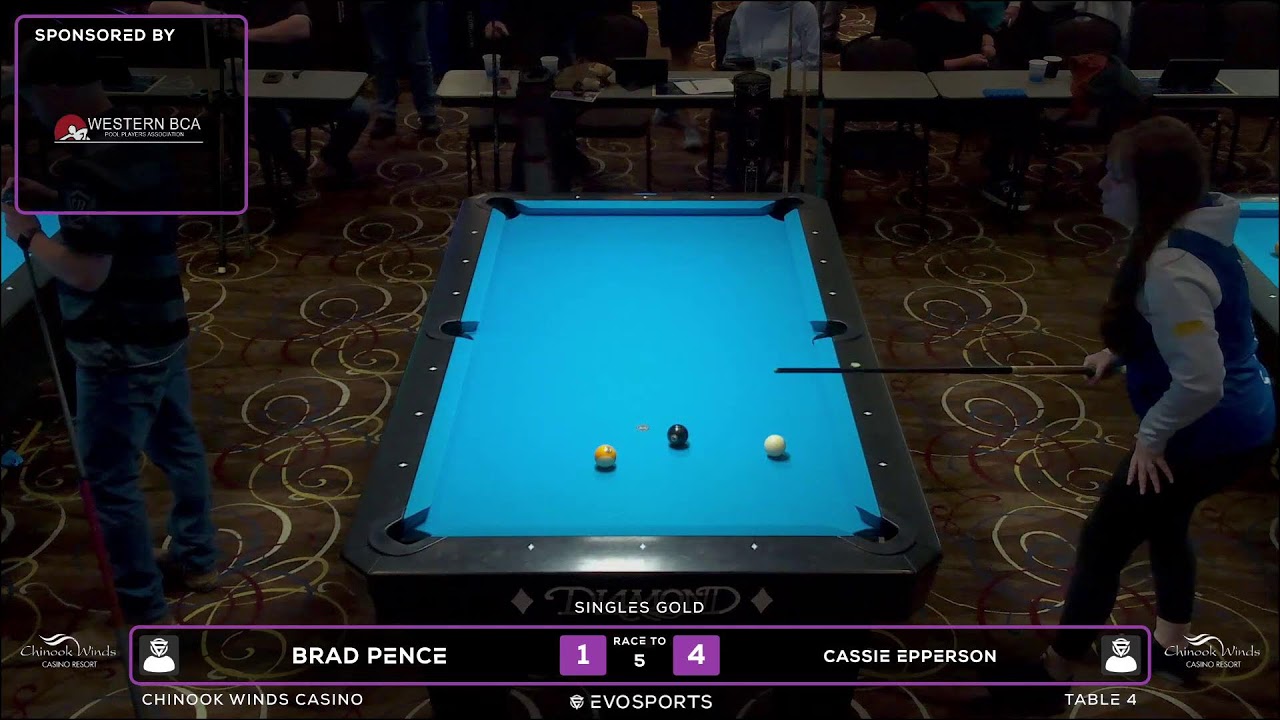 BRAD PENCE vs CASSIE EPPERSON - WBCA 8 BALL 2026 - TABLE 4 | EvoSports