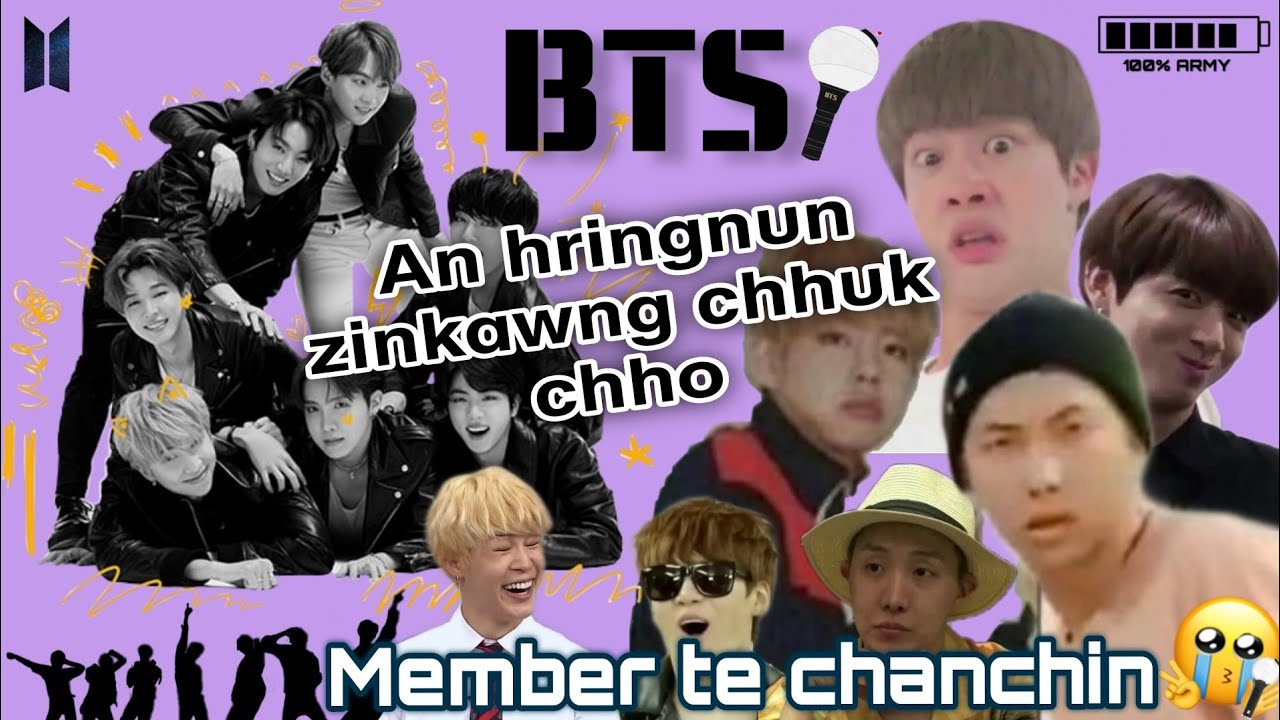 Khawvel A Boyband Awm Tawh Zinga Huhang Ngah Ber Tia An Sawi Ṭhin BTS Te Chanchin⟬⟭⟭⟬⁷💜#sarangeirawh