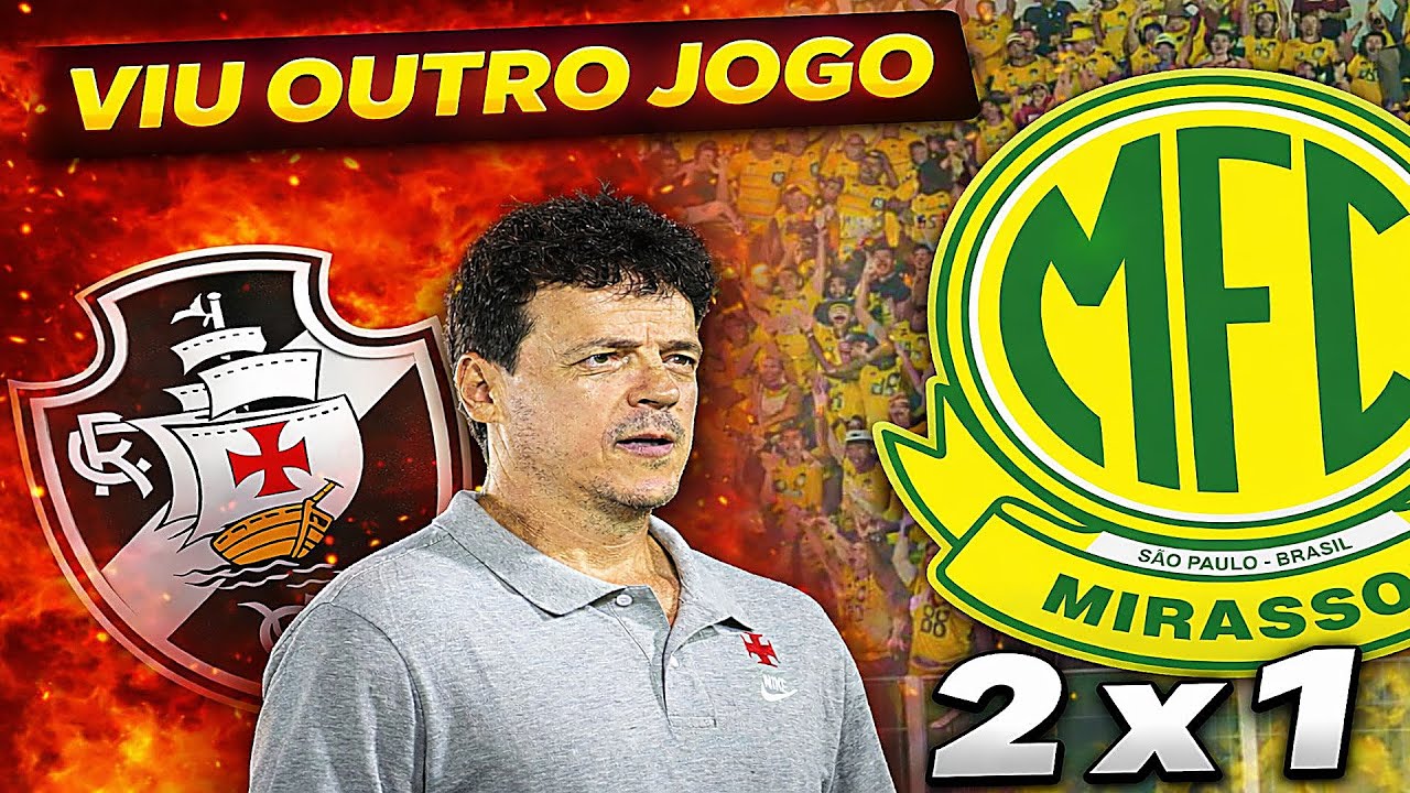 Vasco perde para o Mirassol e Diniz parece ter visto outro jogo!