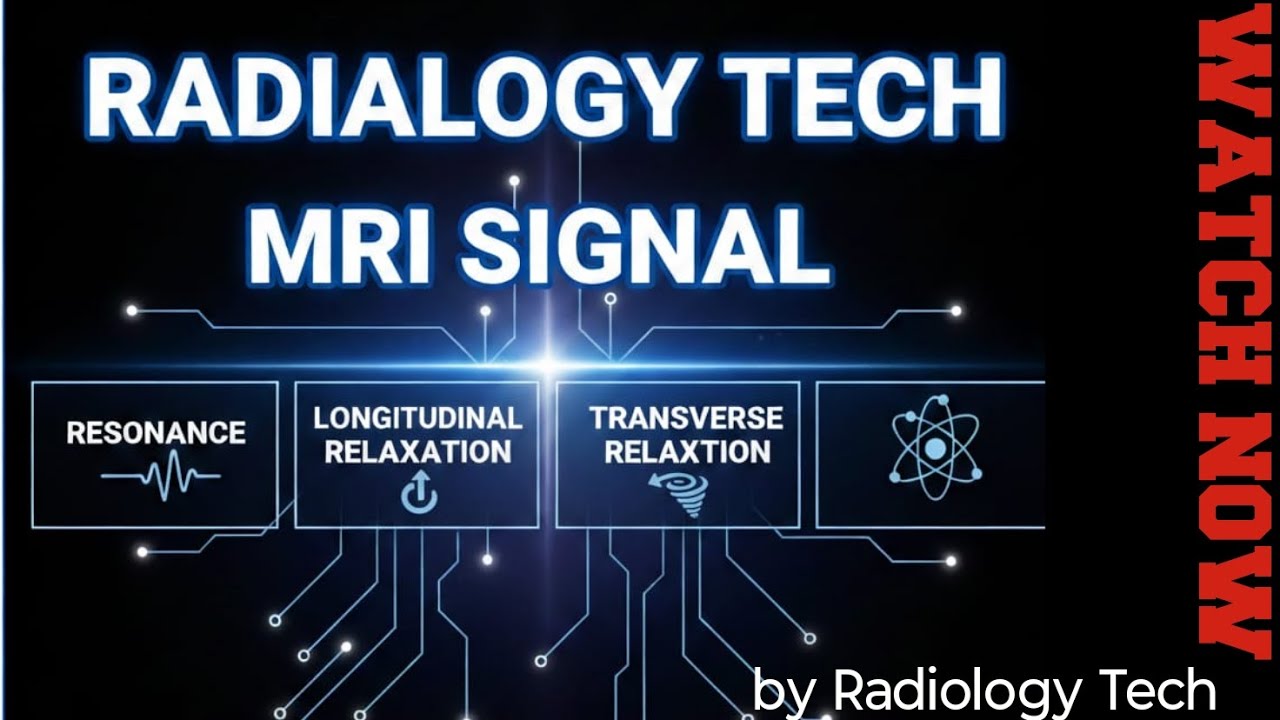 “MRI Signal Explained | Resonance, T1 & T2 Relaxation Made Simple”|Radiology Tech|