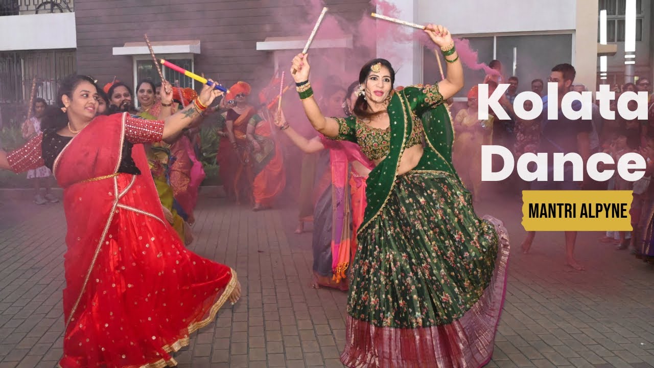 Kolata Dance performance during Ganesh chaturthi at Mantri Alpyne apartment