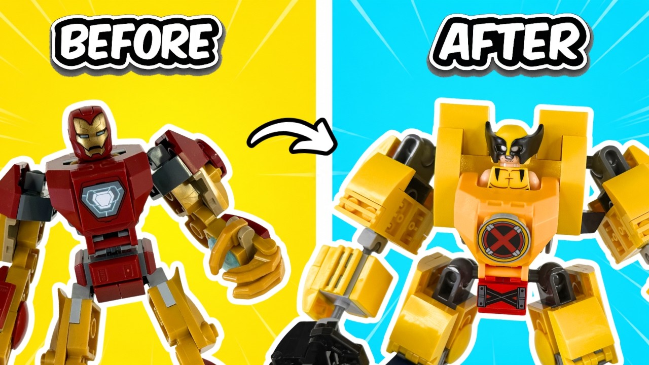 Эволюция LEGO Marvel мехов: с 1 по 100 уровень...