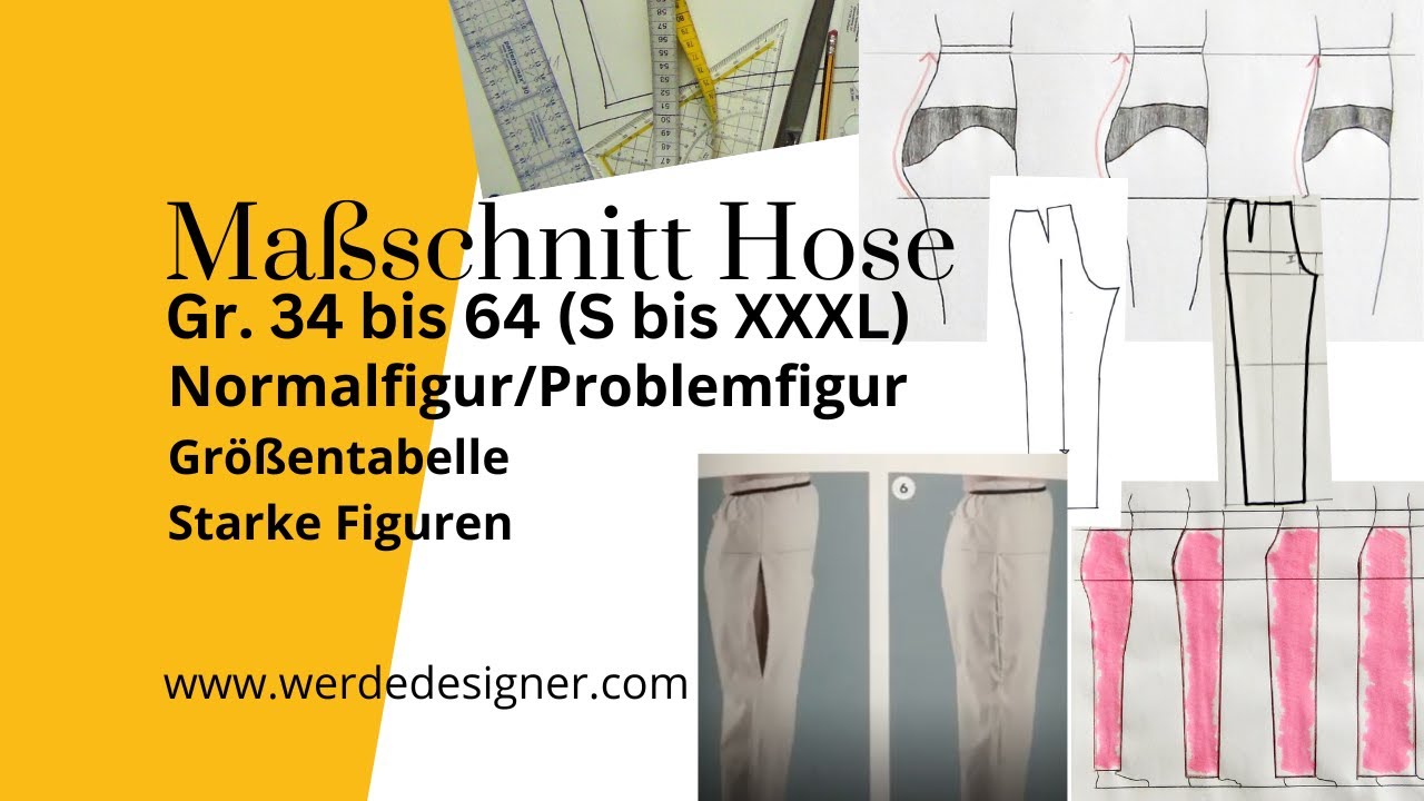 Basic  Pattern Pants For Beginners. How To Draft Women's Trouser Pattern