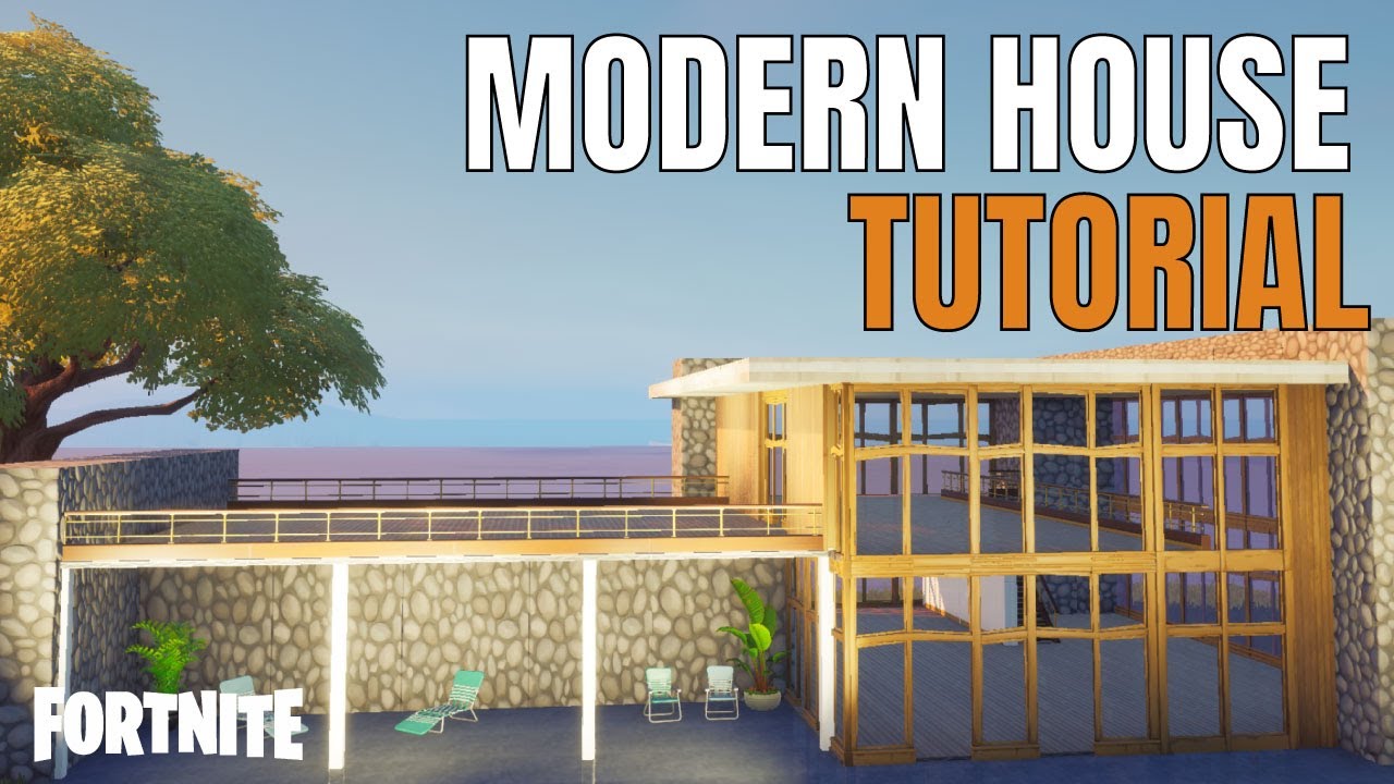 How to build a Modern House - Fortnite Creative